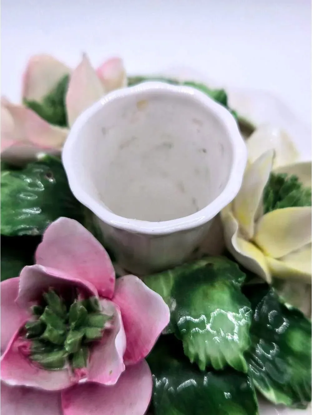 Radnor Bone China Floral Candle Holder Staffordshire England